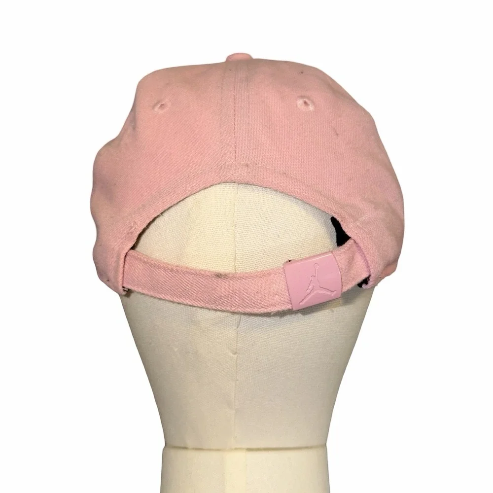pink Nike‎ Air Jordan Kids Essentials adjustable baseball hat. Jumpman Logo